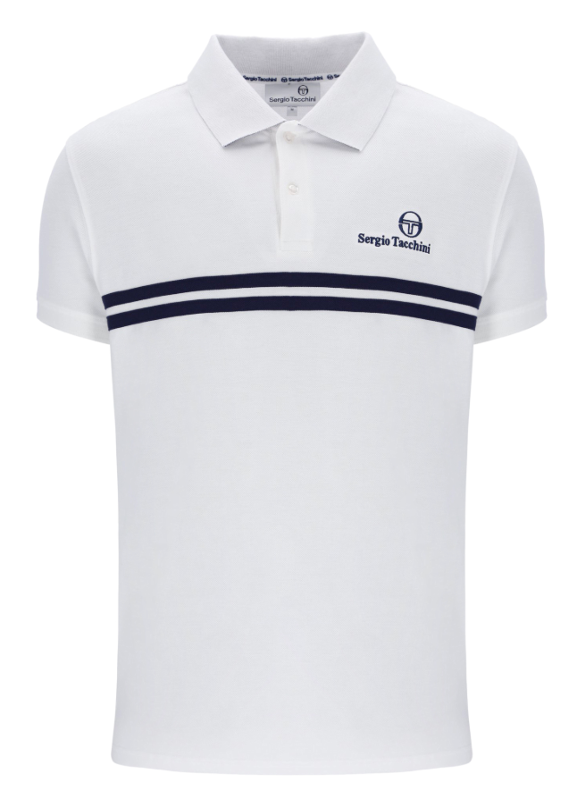 Sergio Tacchini New Supermac Polo White/Navy