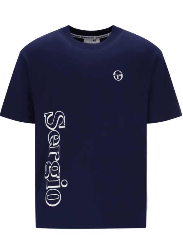 Sergio Tacchini Furato Graphic T-shirt Navy