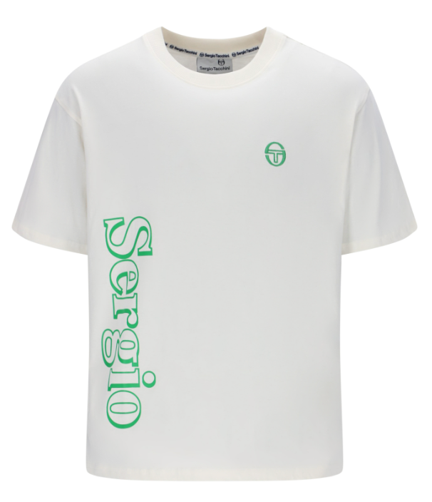 Sergio Tacchini Furato Graphic T-shirt Gardenia