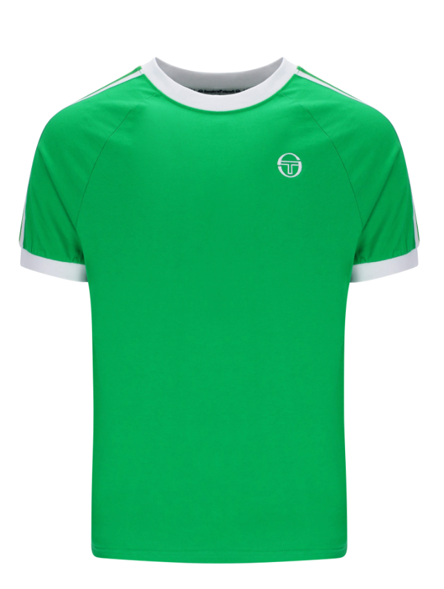Sergio Tacchini Pino Ringer T-shirt Fern Green/White