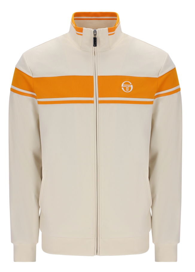 Sergio Tacchini Damarindo Track Top Sandshell/Orange Pepper