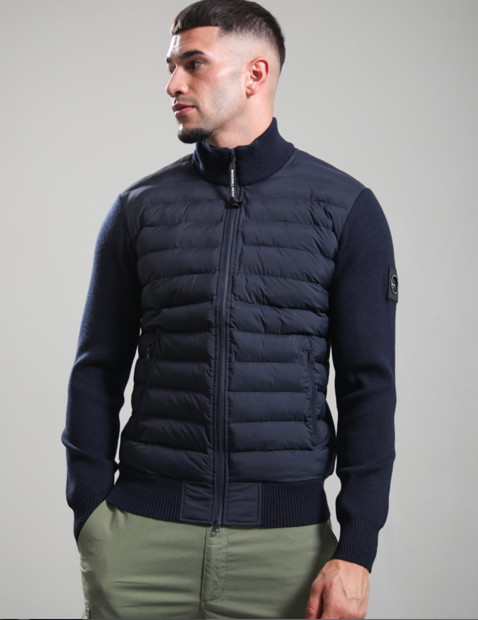 Marshall Artist Aldgate Hybrid Knit Navy