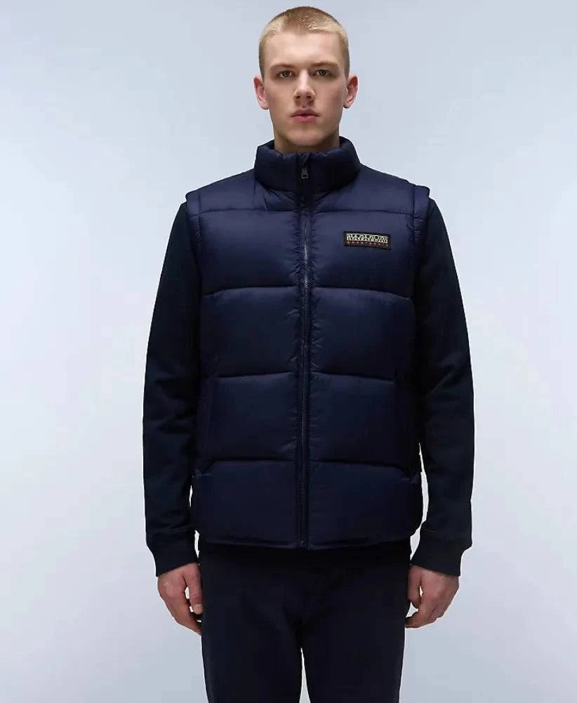 Napapijri Mens A-Suomi Gilet In Navy - RD1 Clothing