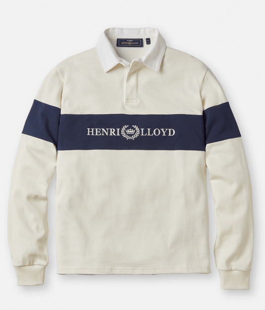Henri Lloyd Voyager Rugby Shirt In Off White - RD1 Clothing