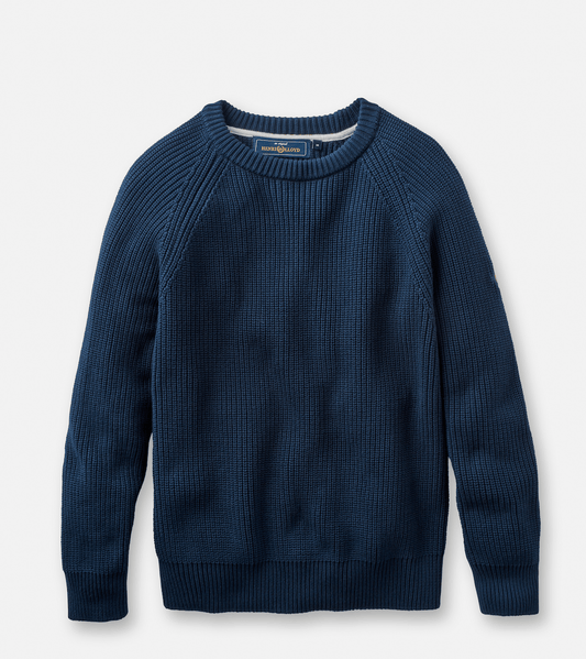 Henri Lloyd Golant Ribbed Crew In Navy Blue - RD1 Clothing