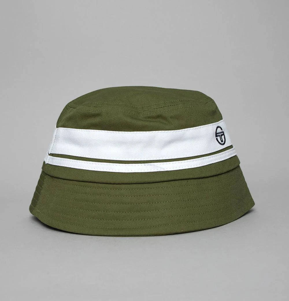 Sergio Tacchini Newsford Bucket Hat In Sphagnum Green/ Gardenia - RD1 Clothing