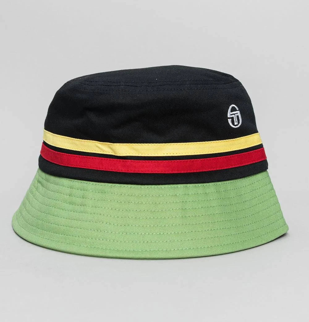 Sergio Tacchini Stonewoods Bucket Hat Black/Jade Green - RD1 Clothing