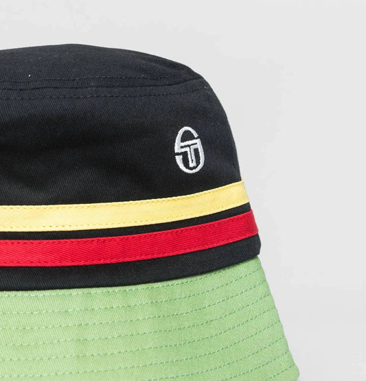Sergio Tacchini Stonewoods Bucket Hat Black/Jade Green - RD1 Clothing