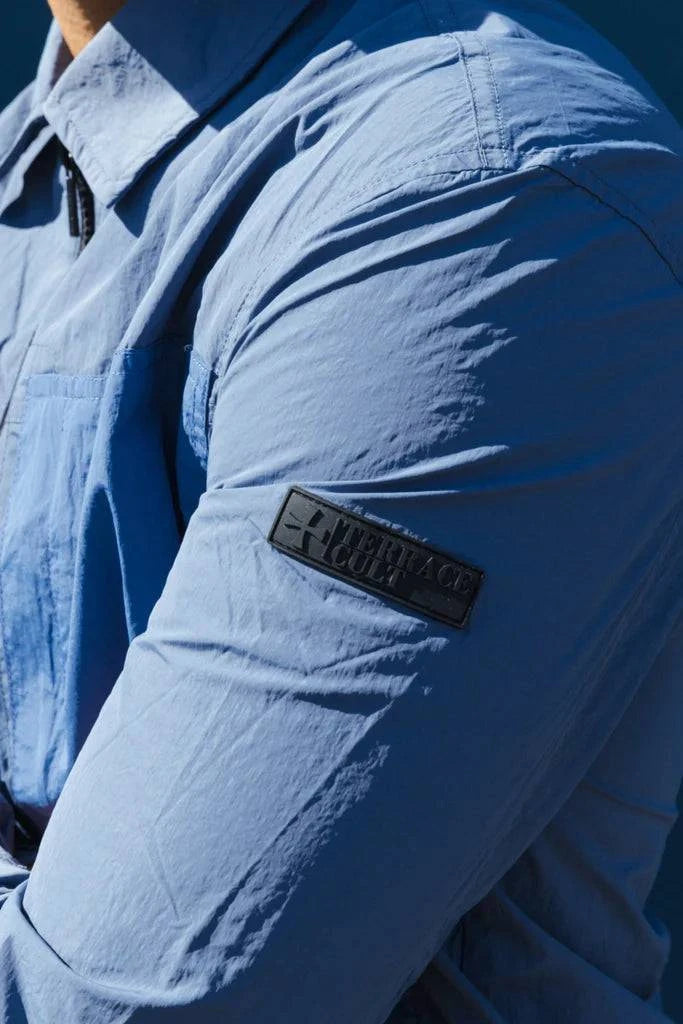 Terrace Cult Brasco Overshirt Steel Blue - RD1 Clothing