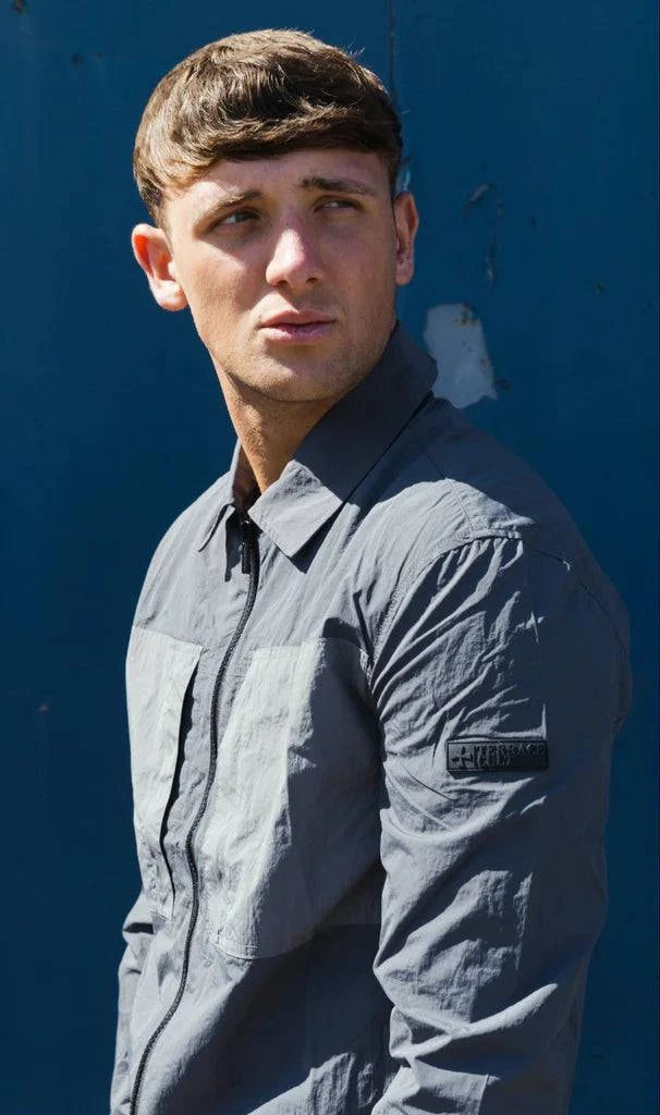 Terrace Cult Brasco Overshirt Slate Grey - RD1 Clothing