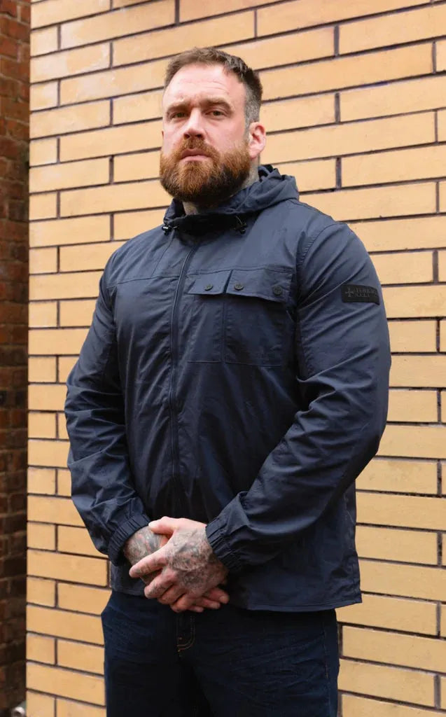 Terrace Cult Malamore Hooded Jacket In Navy - RD1 Clothing