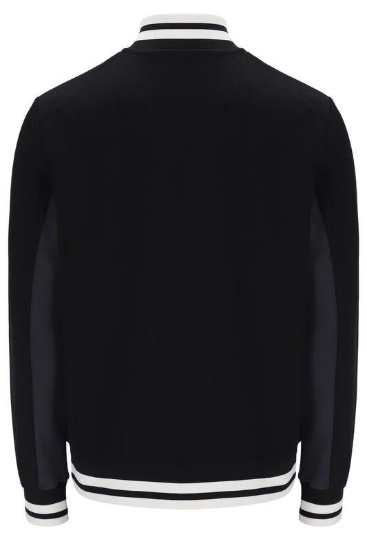 Fila Vintage Tiebreaker Funnel Neck Track Jacket Black/Charcoal/Gardenia