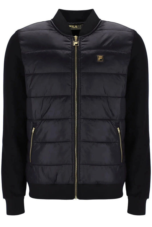 Fila Tonkin Puffer Front Body Jacket In Black/Gold - RD1 Clothing
