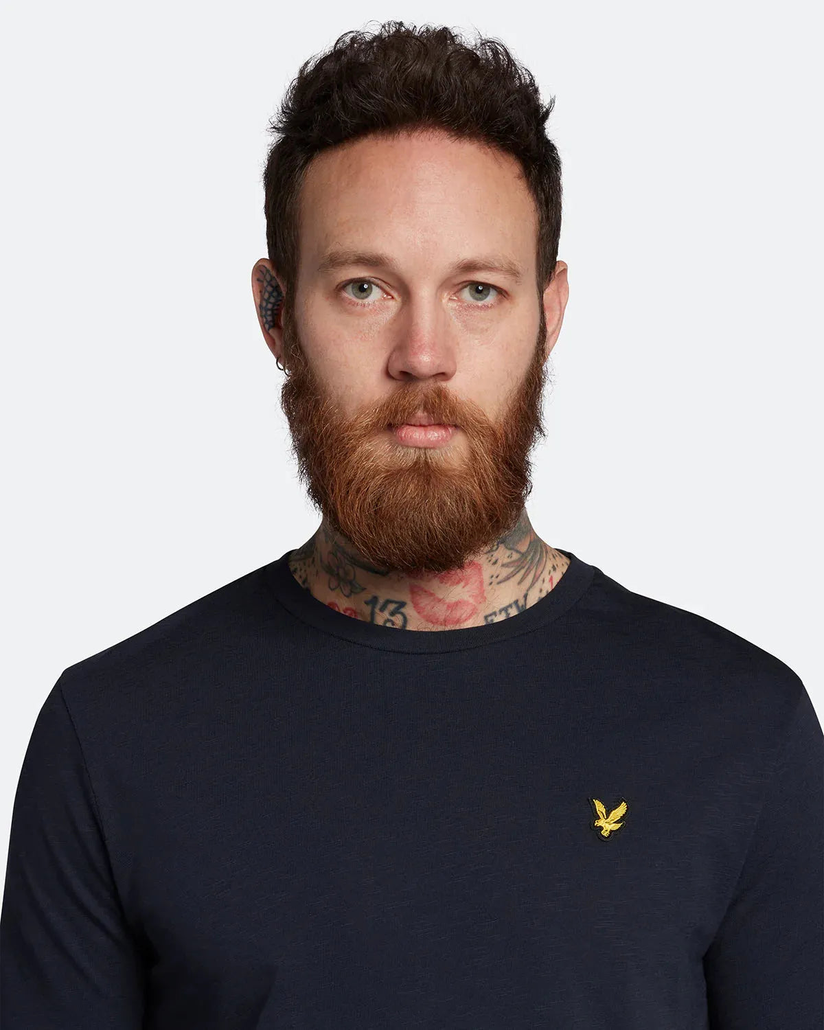 Lyle & Scott Slub T-Shirt In Dark Navy - RD1 Clothing