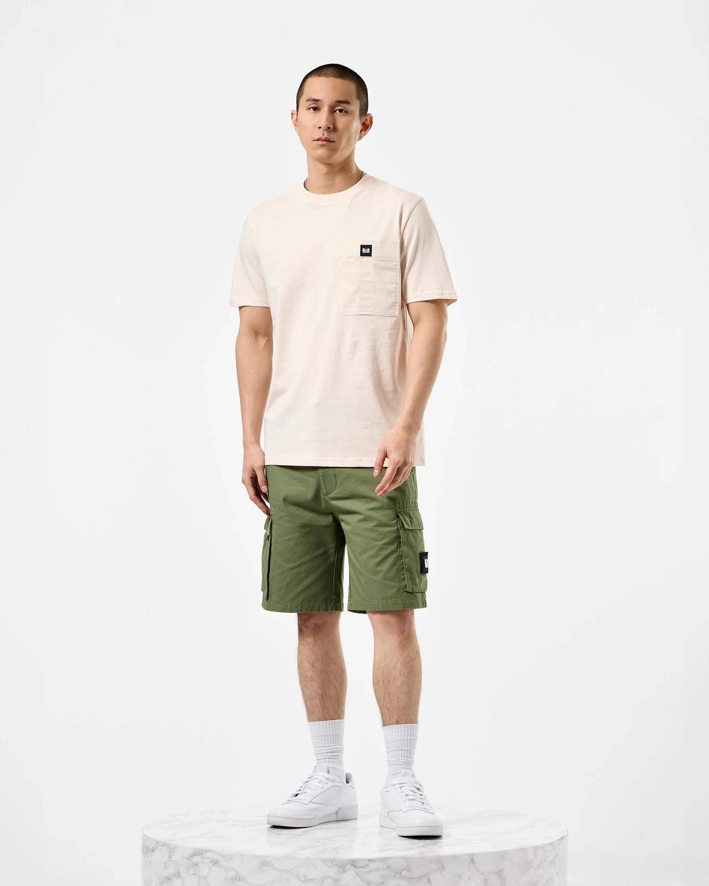 Weekend Offender Coney Island Utility Pocket T-Shirt Alabaster - RD1 Clothing