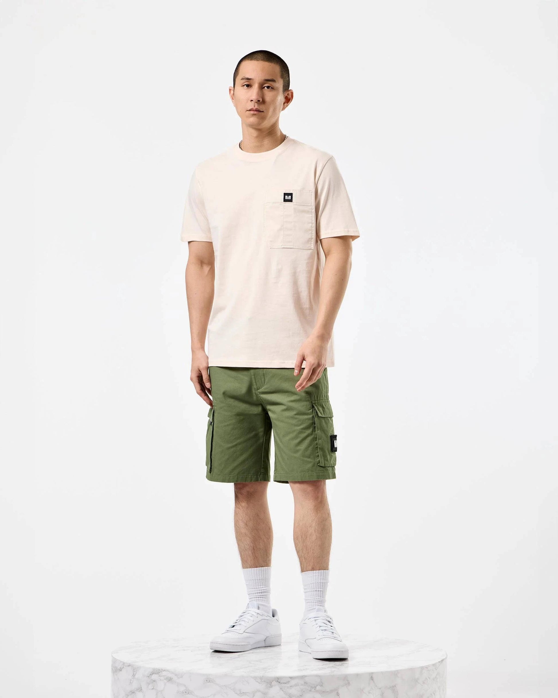 Weekend Offender Coney Island Utility Pocket T-Shirt Alabaster - RD1 Clothing