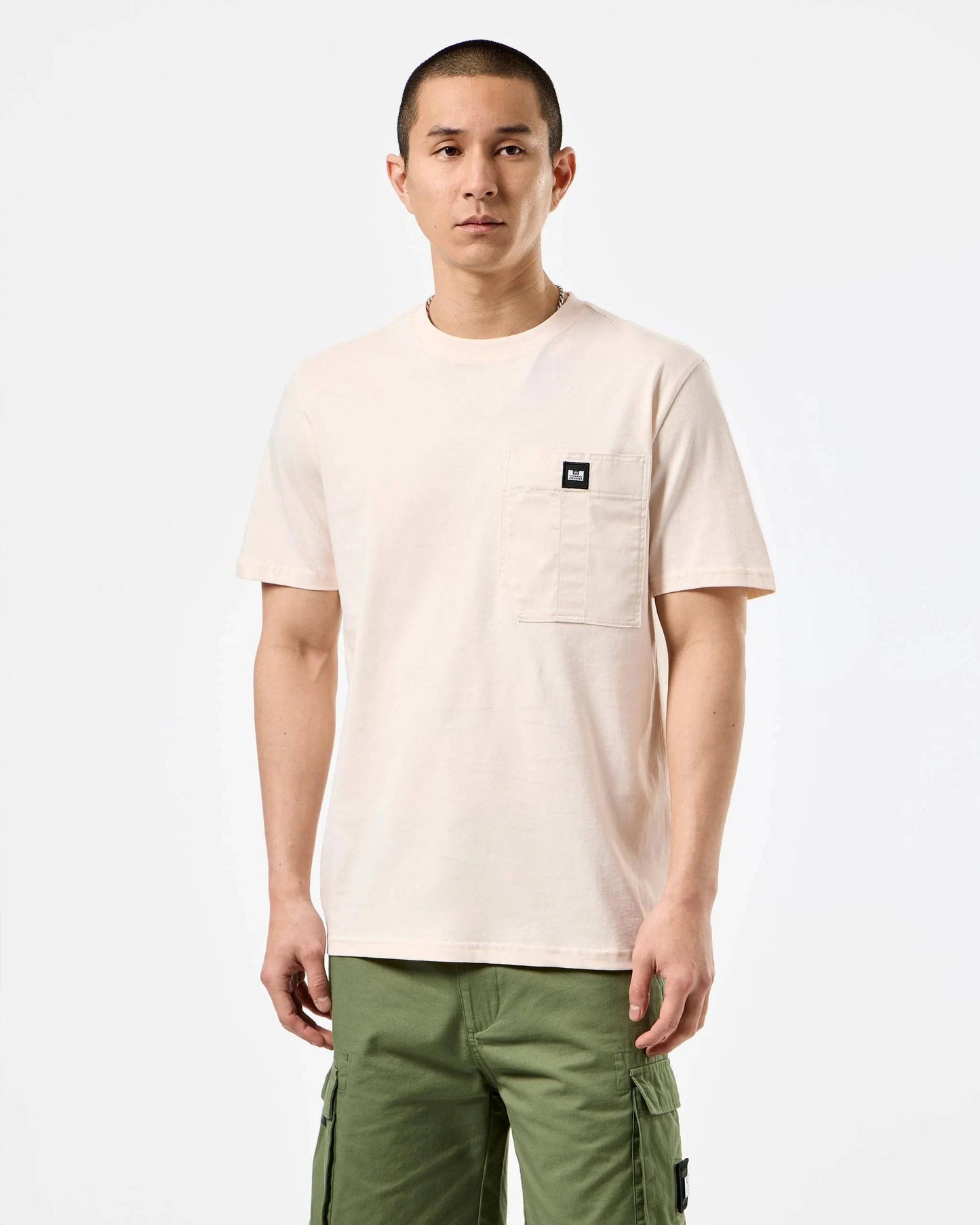 Weekend Offender Coney Island Utility Pocket T-Shirt Alabaster - RD1 Clothing