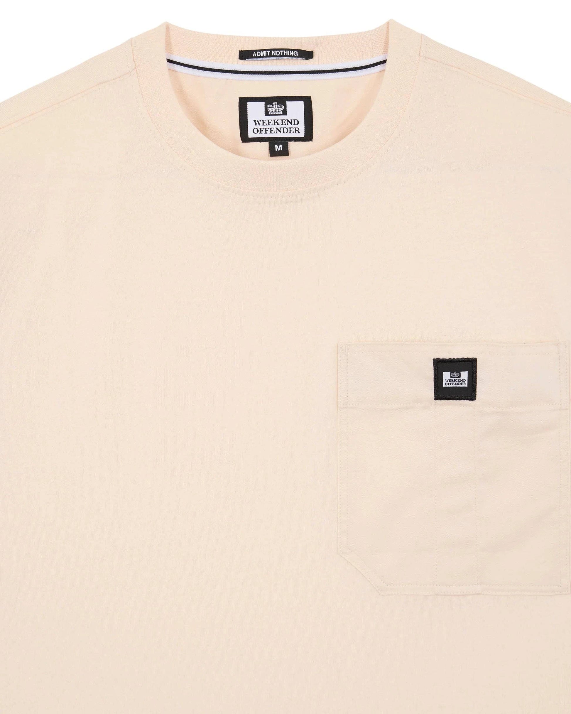 Weekend Offender Coney Island Utility Pocket T-Shirt Alabaster - RD1 Clothing