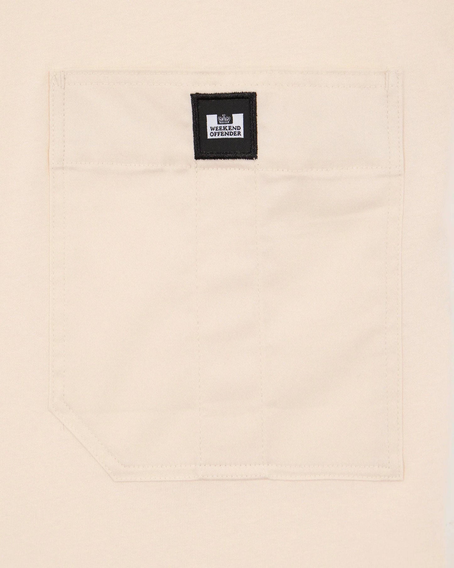 Weekend Offender Coney Island Utility Pocket T-Shirt Alabaster - RD1 Clothing
