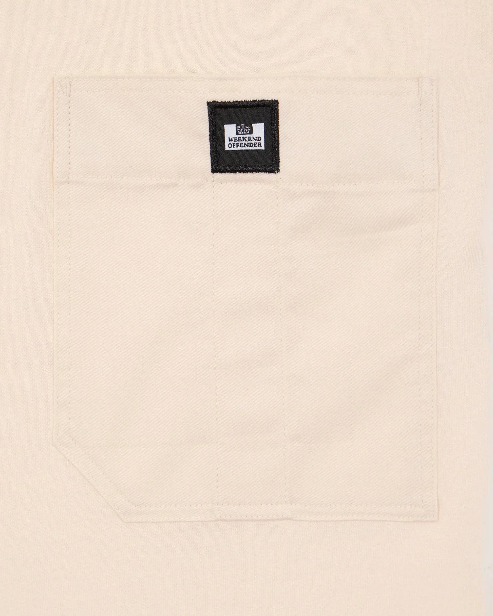 Weekend Offender Coney Island Utility Pocket T-Shirt Alabaster - RD1 Clothing