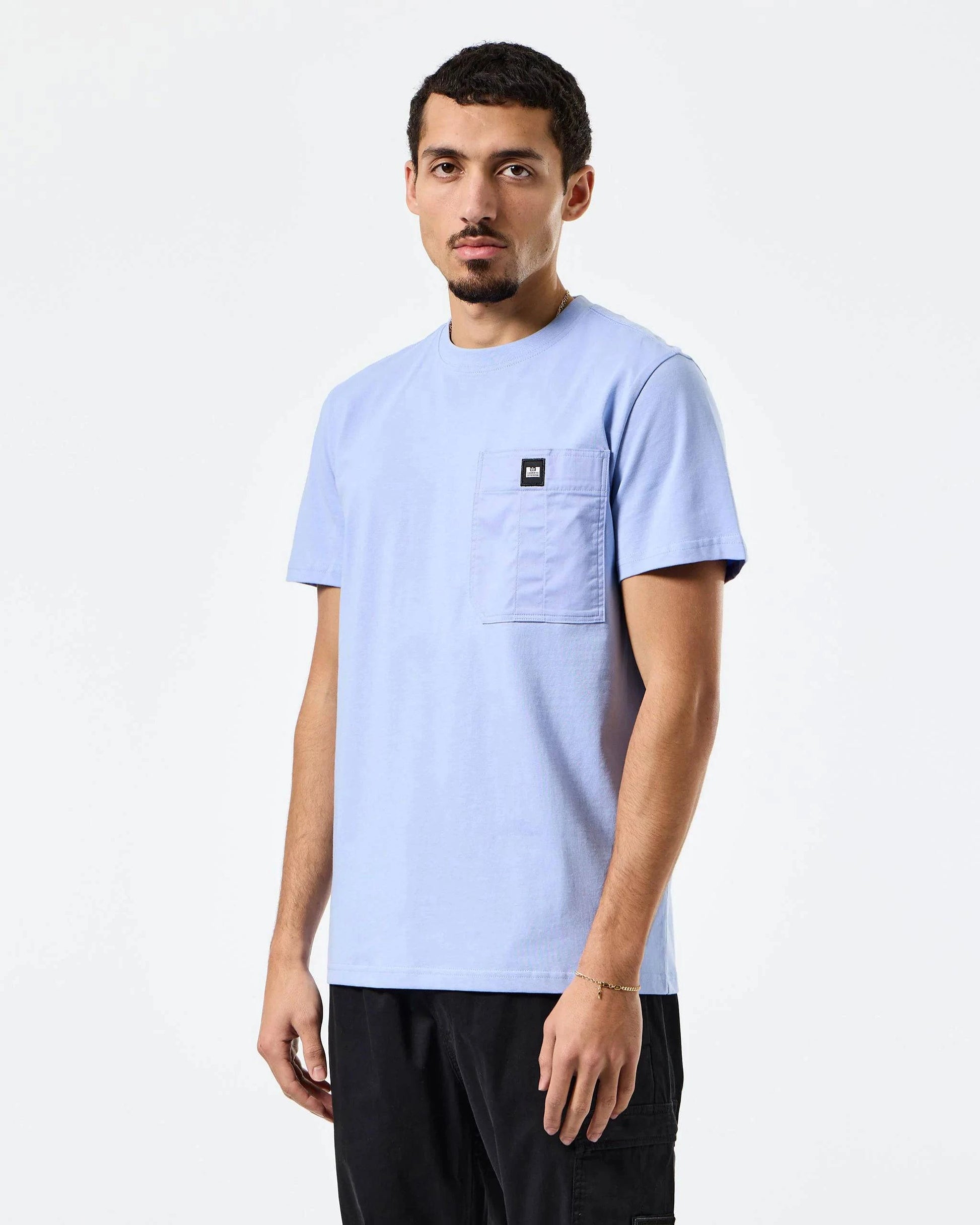 Weekend Offender Coney Island Utility Pocket T-Shirt Cornflower Blue - RD1 Clothing