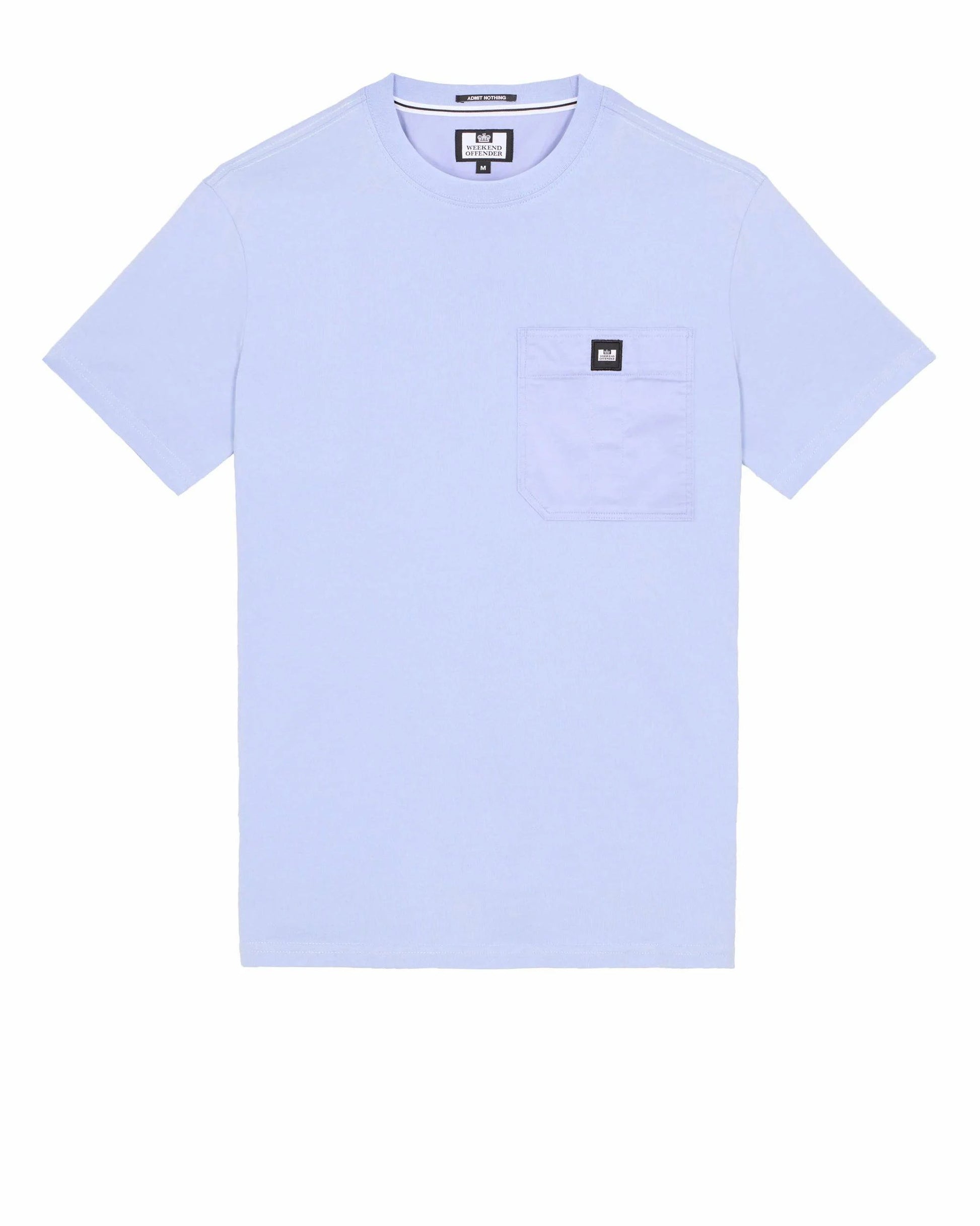 Weekend Offender Coney Island Utility Pocket T-Shirt Cornflower Blue - RD1 Clothing