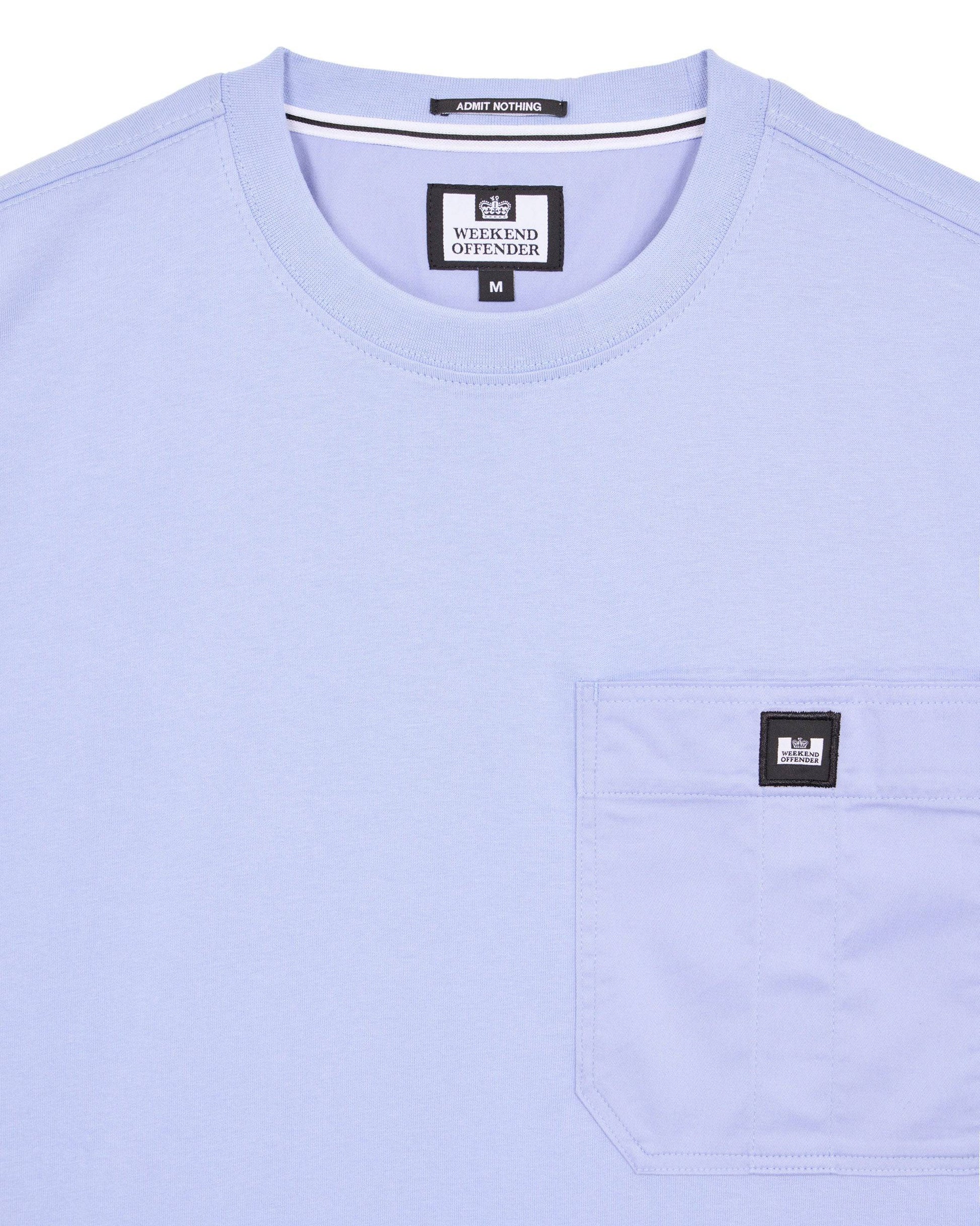 Weekend Offender Coney Island Utility Pocket T-Shirt Cornflower Blue - RD1 Clothing