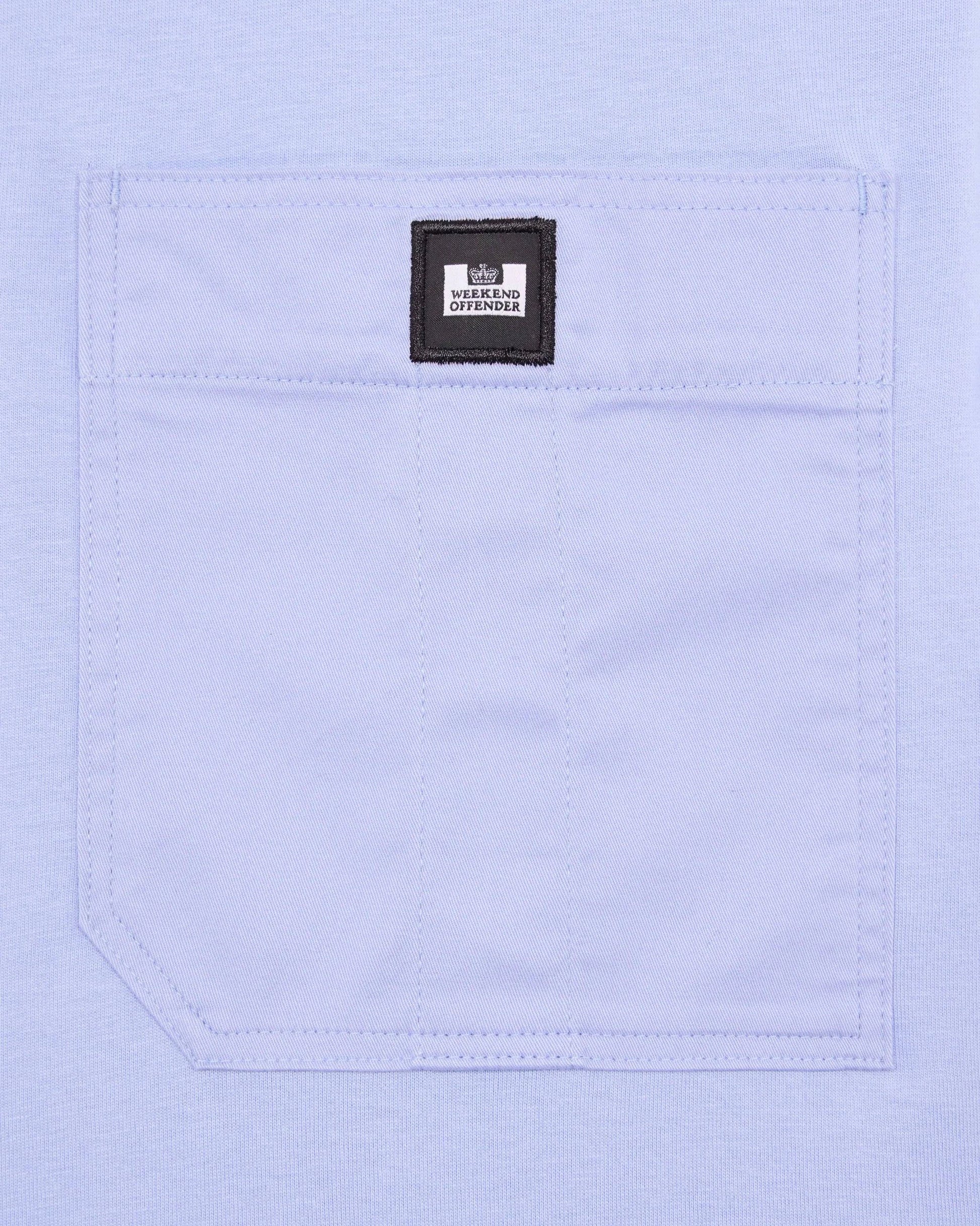 Weekend Offender Coney Island Utility Pocket T-Shirt Cornflower Blue - RD1 Clothing