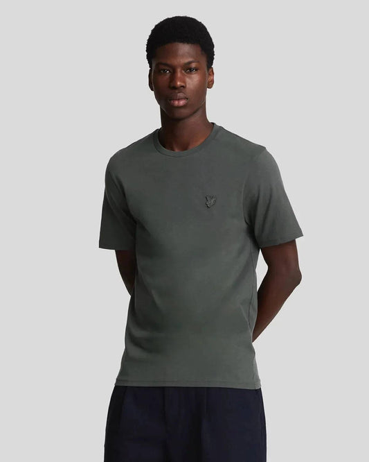 Lyle & Scott Tonal Eagle T-Shirt In Gunmetal - RD1 Clothing