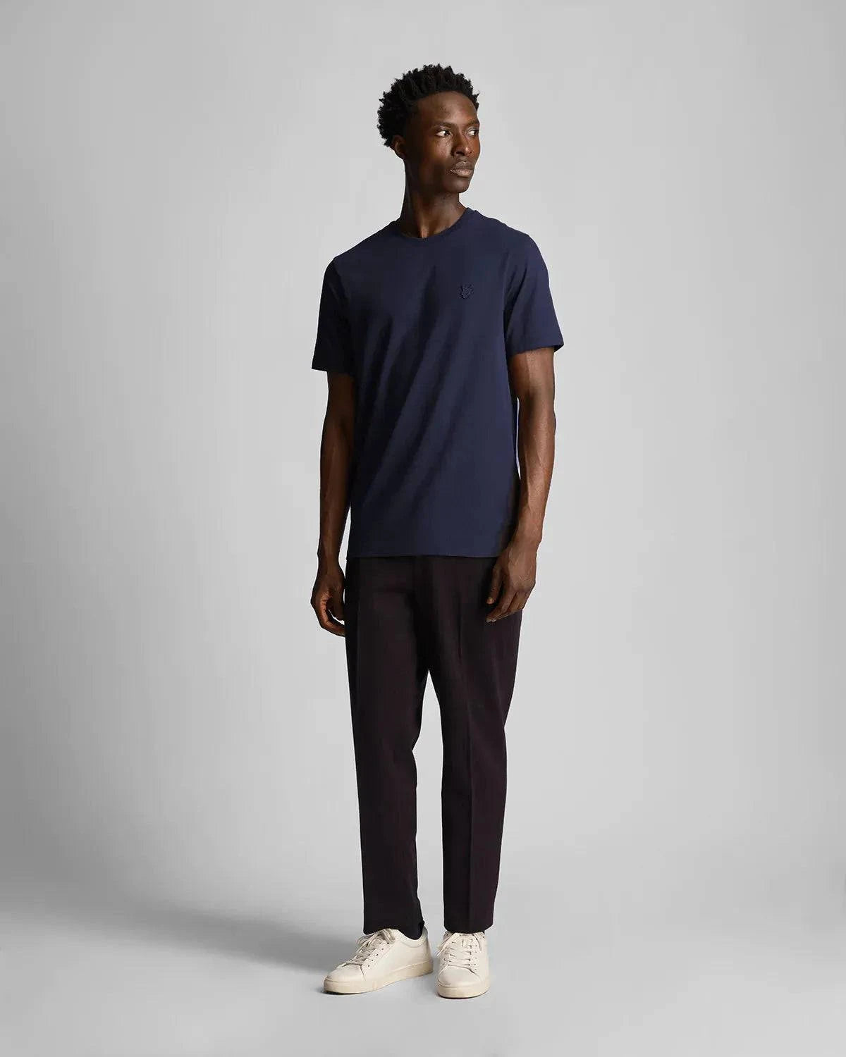 Lyle & Scott Tonal Eagle T-Shirt In Dark Navy