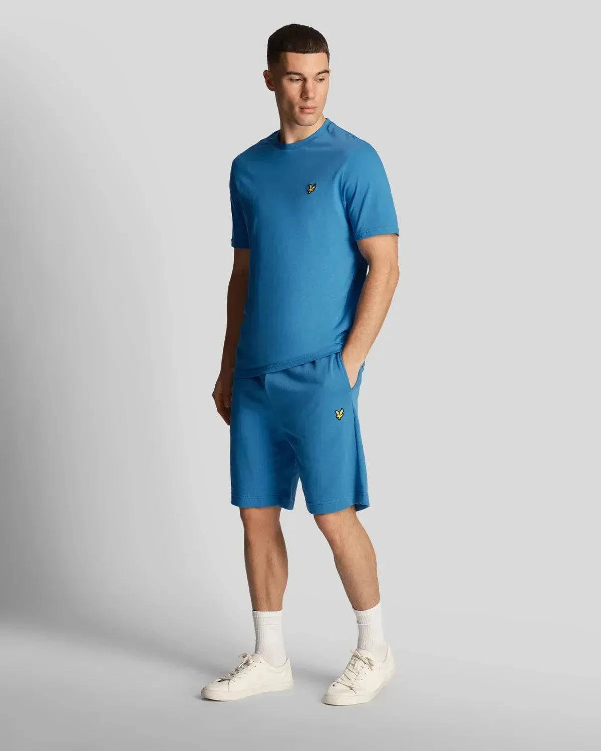 Lyle & Scott Plain T-Shirt In Spring Blue - RD1 Clothing