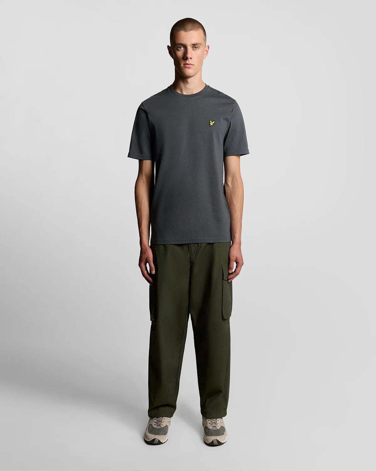 Lyle & Scott Cotton Crew Neck T-Shirt Gunmetal