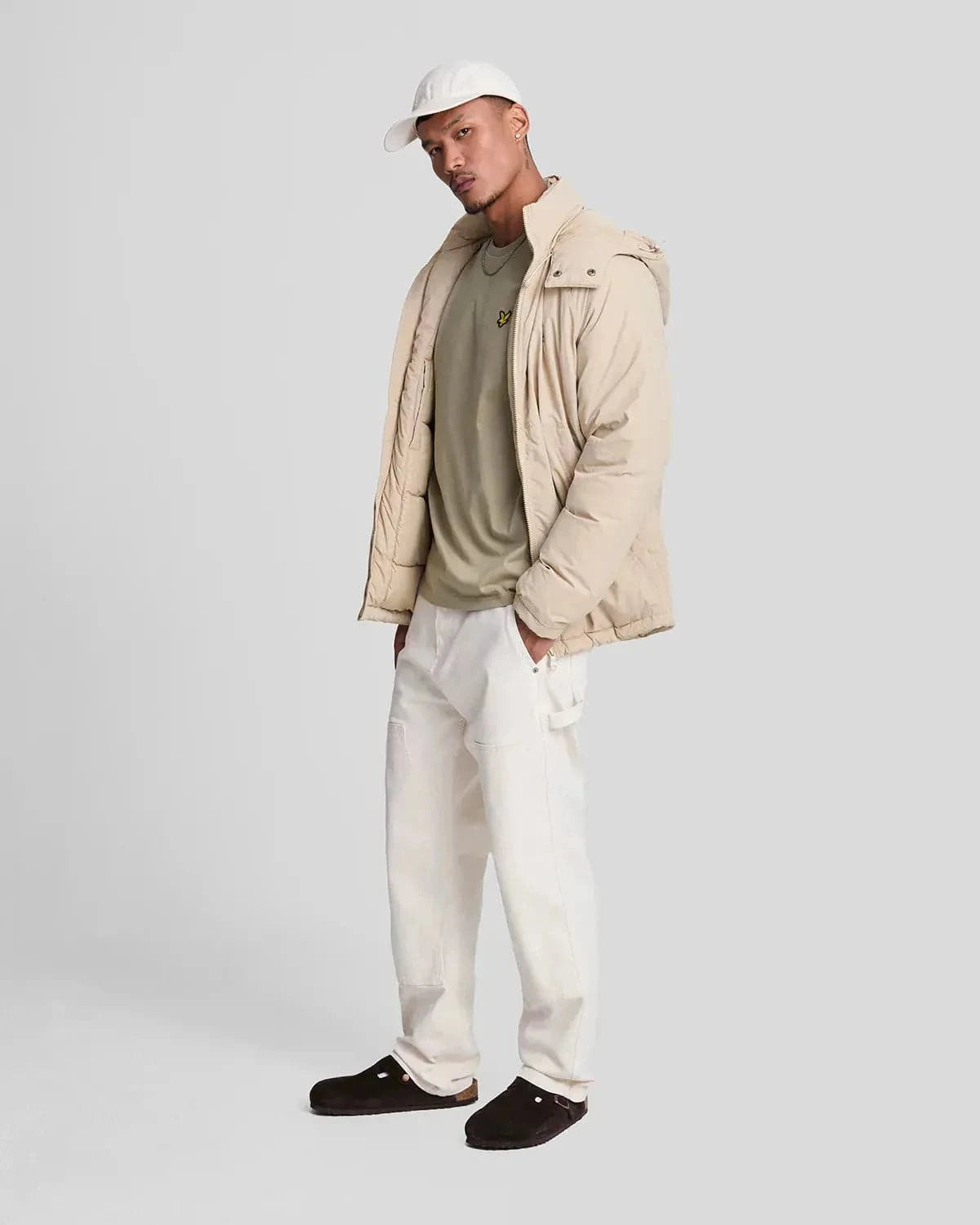 Lyle & Scott Plain T-Shirt In Sage Uniform - RD1 Clothing