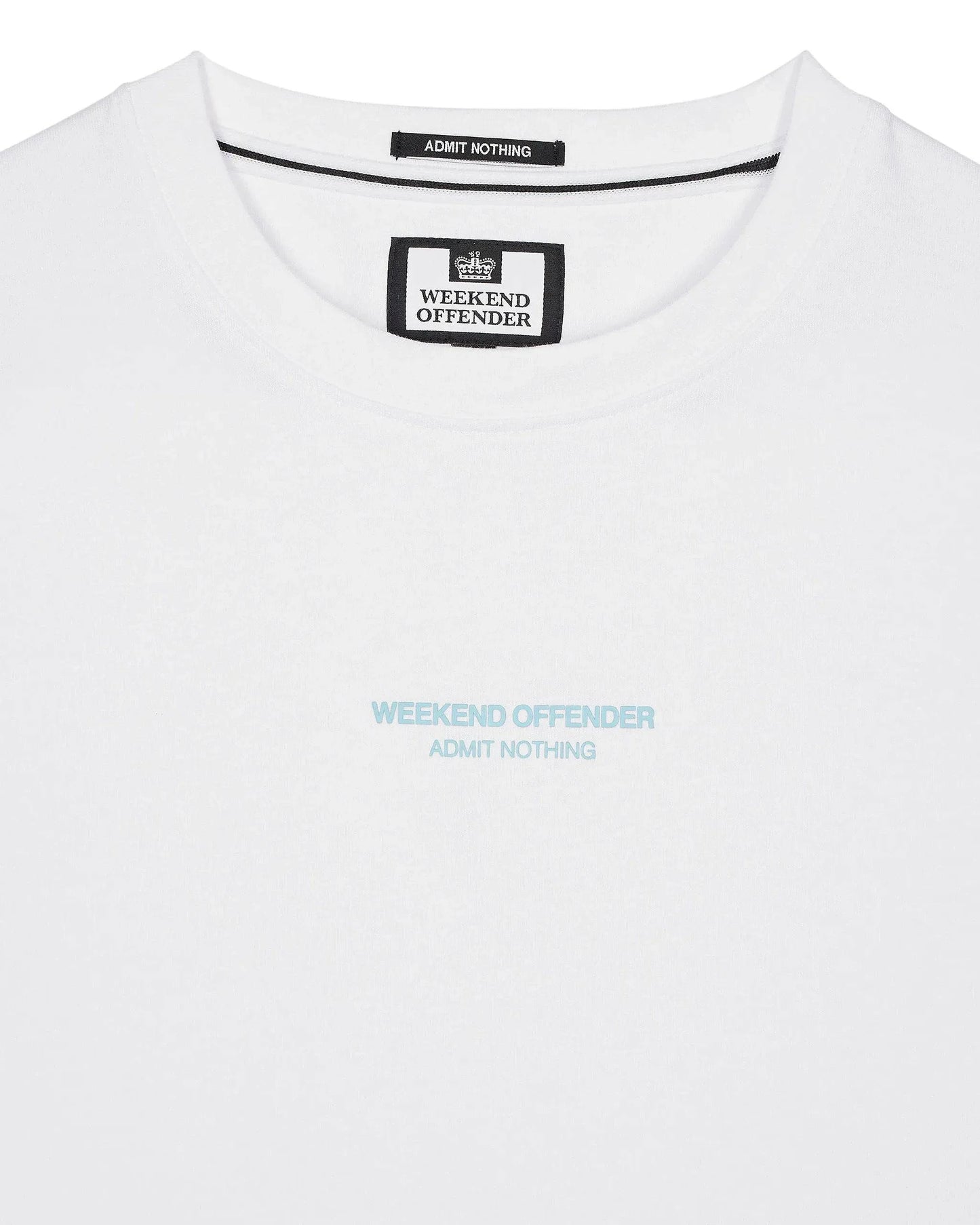 Weekend Offender Millergrove T-Shirt White/Saltwater Blue - RD1 Clothing