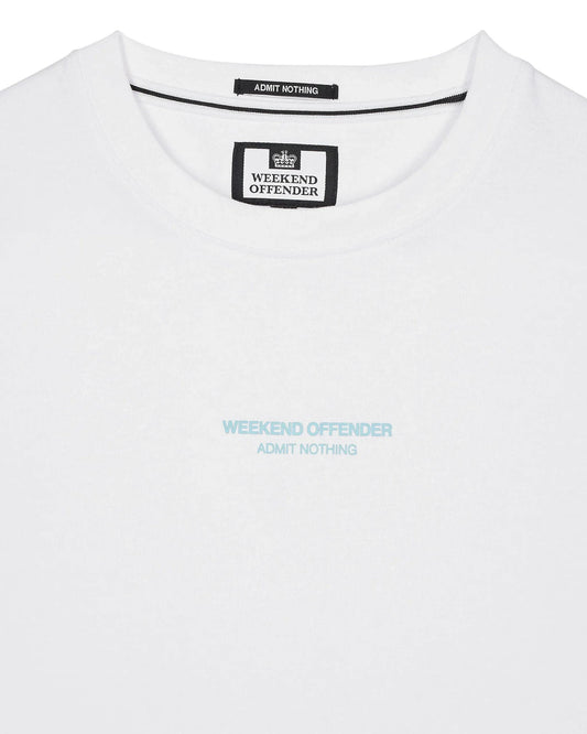 Weekend Offender Millergrove T-Shirt White/Saltwater Blue - RD1 Clothing