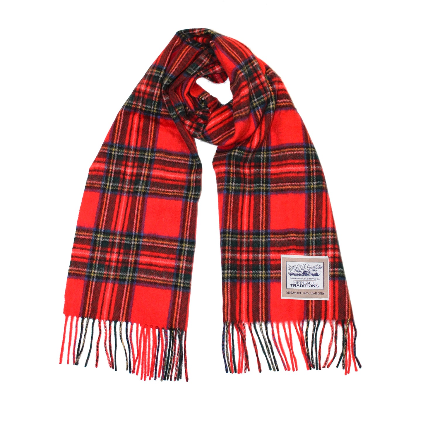 Carlyle Royal Stewart Scarf Heritage Red
