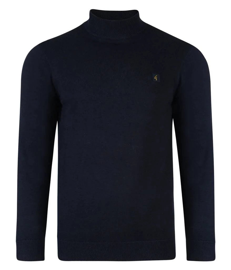 Gabicci Duke Turtle Neck Sweater Gabicci Vintage Navy - RD1 Clothing