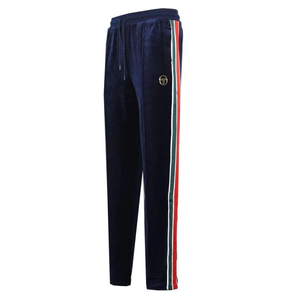 Sergio Tacchini Spencer Velour Track Pant Maritime Blue - RD1 Clothing