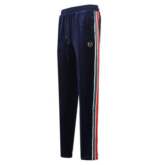 Sergio Tacchini Spencer Velour Track Pant Maritime Blue - RD1 Clothing