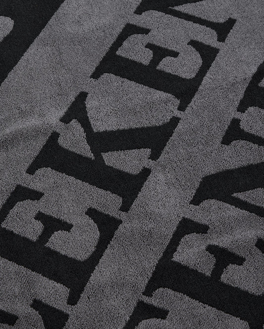 Weekend Offender Beach Towel Black/Grey Large Diagonal Logo Black - RD1 Clothing