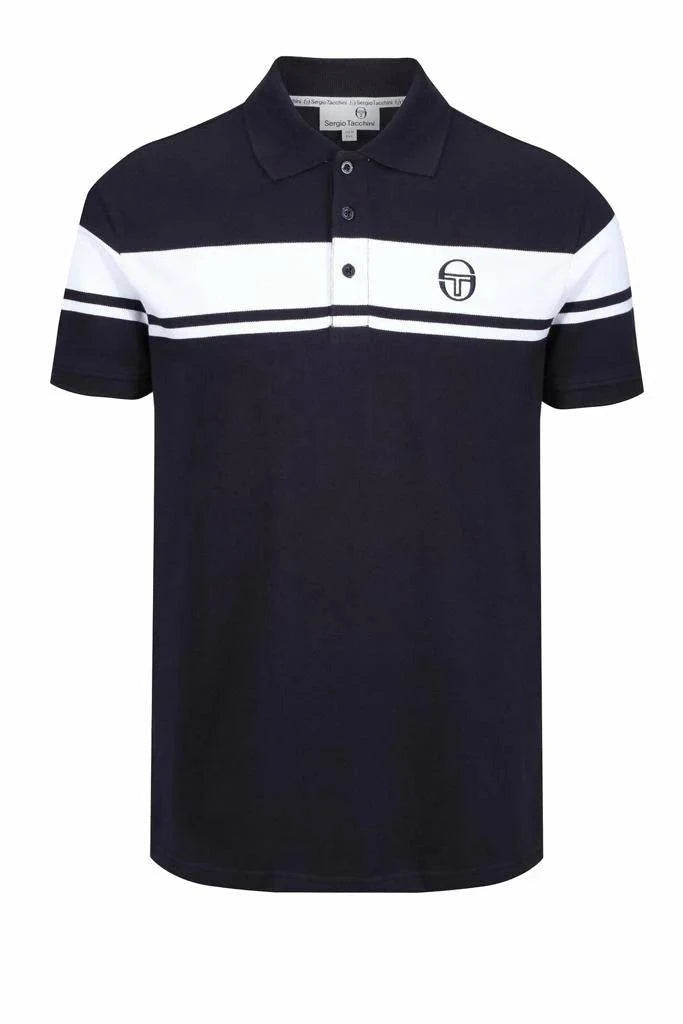 Sergio Tacchini Young Line Polo Shirt Navy/White - RD1 Clothing
