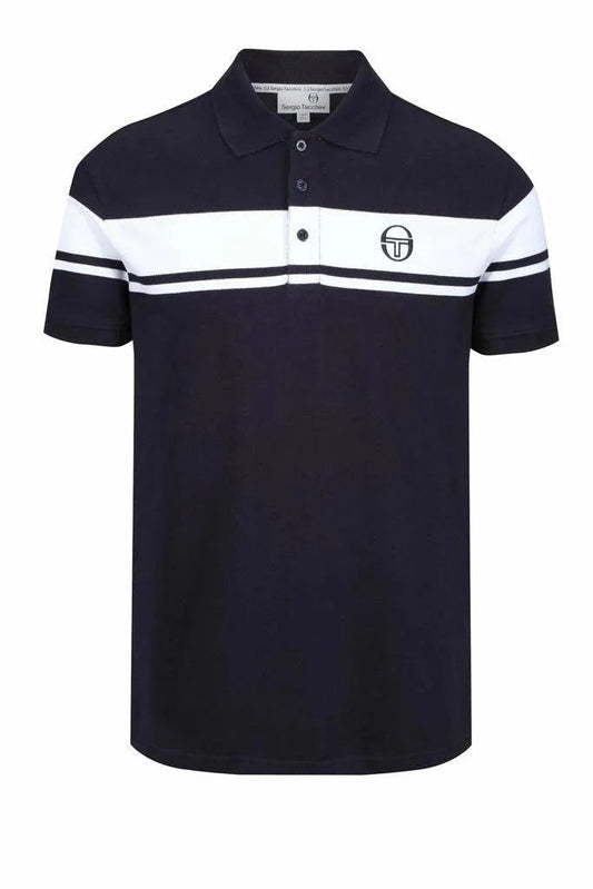 Sergio Tacchini Young Line Polo Shirt Navy/White - RD1 Clothing