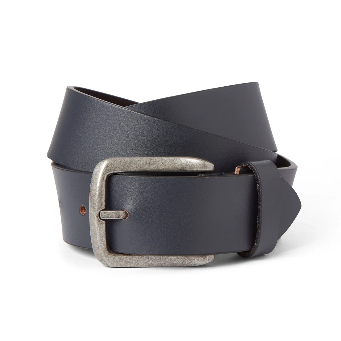 DML Jeans Quinn Mens Leather Belt Dark Navy
