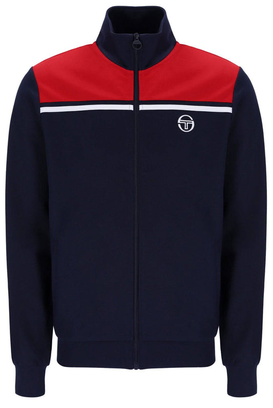Sergio Tacchini Young Line Track Top In Maritime Blue/Adrenaline Rush - RD1 Clothing