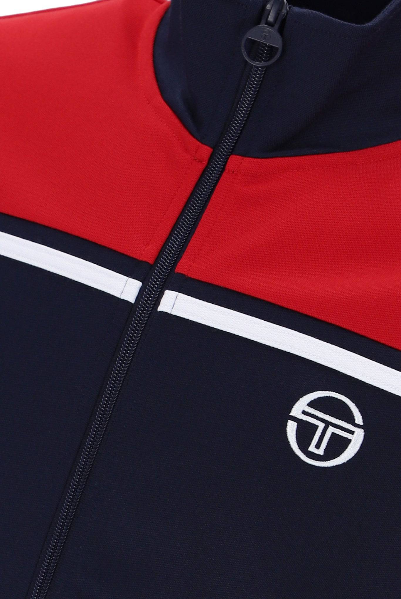 Sergio Tacchini Young Line Track Top In Maritime Blue/Adrenaline Rush - RD1 Clothing