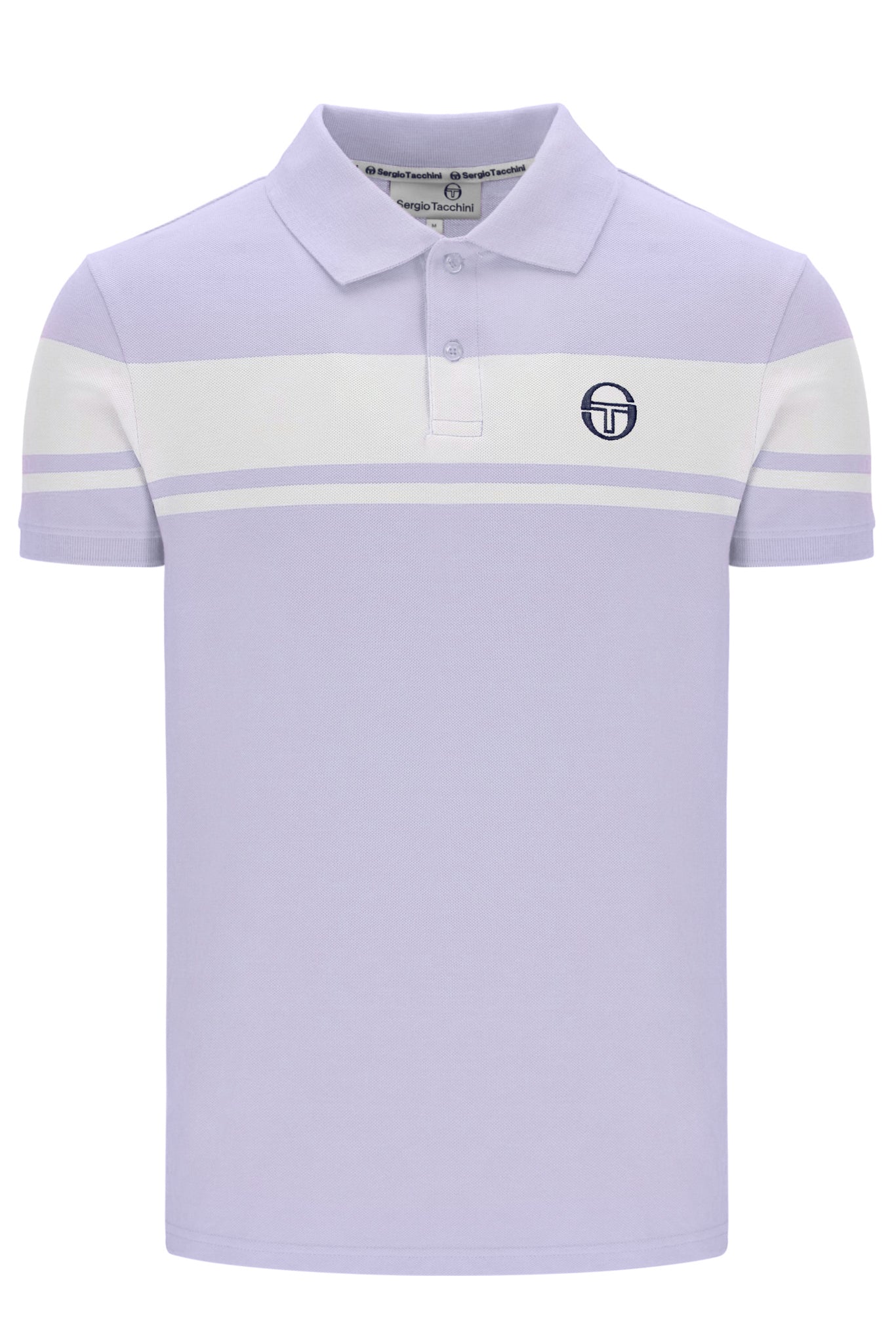 Sergio Tacchini Youngline Polo Shirt In Thistle/White
