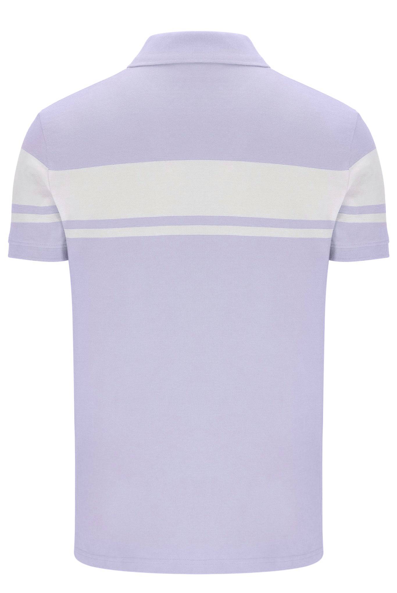 Sergio Tacchini Young Line Polo Shirt In Thistle/White - RD1 Clothing
