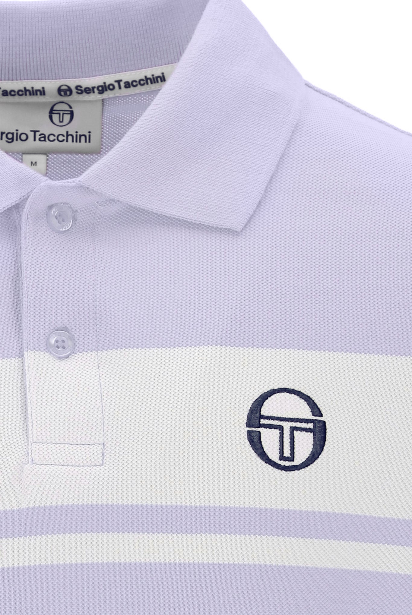 Sergio Tacchini Youngline Polo Shirt In Thistle/White