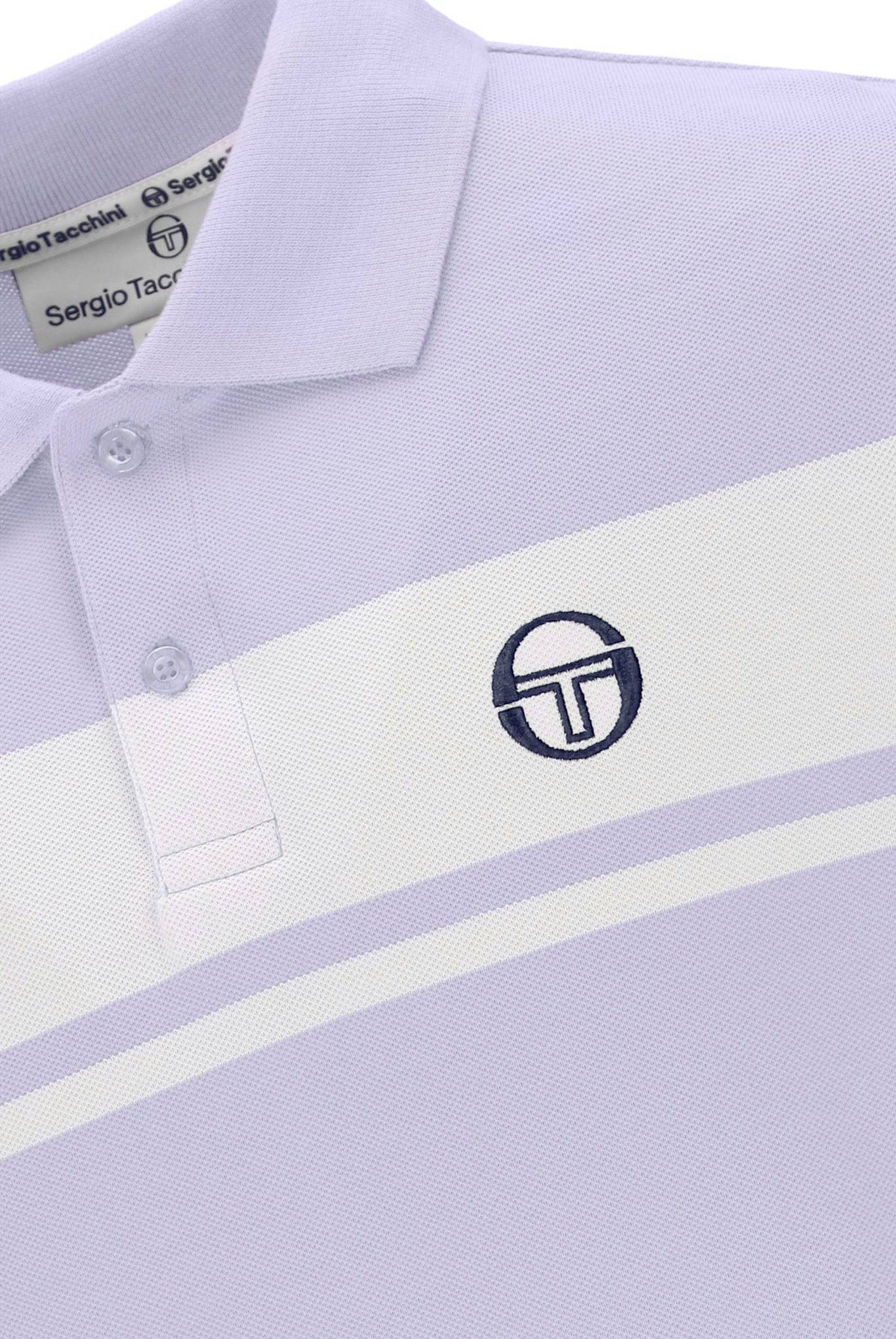 Sergio Tacchini Young Line Polo Shirt In Thistle/White - RD1 Clothing