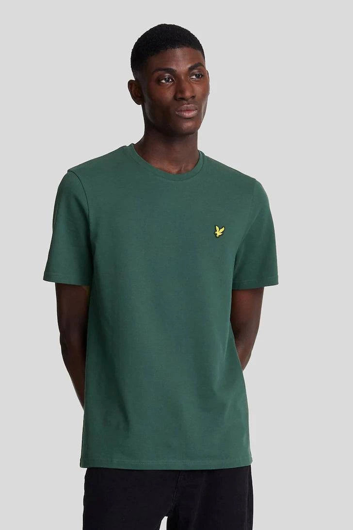 Lyle & Scott Pique T-Shirt In Deep Green - RD1 Clothing